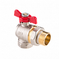 BV.322.04 Кран угловой с полусгоном MVI AquaHit 1/2" внутренняя-наружная, бабочка
