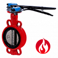 Затвор дисковый Ridval тип RVB 01 DN100 рукоятка,с УКП о/з.IP64 (красный) диск н/ж